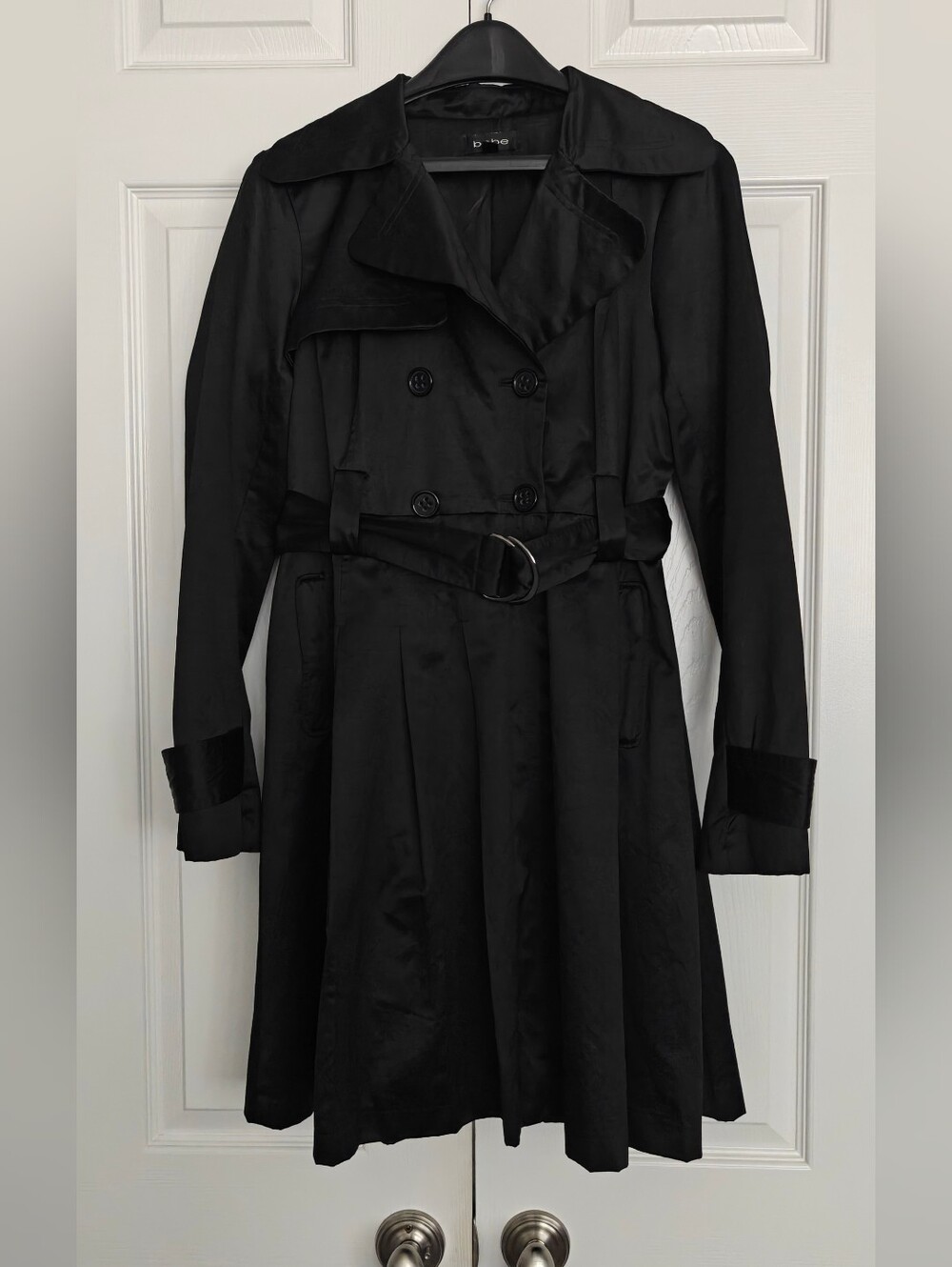 Bebe Black Trench Coat